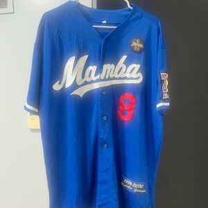 Blue Mamba Jersey with Red and White Accents